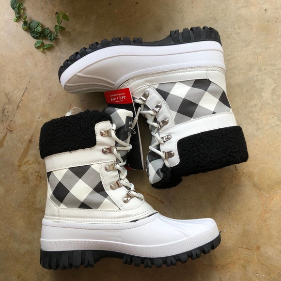 STORM by COUGAR Women's Candela Waterproof Lace-Up Winter Boots White Buffalo - Picture 3 of 6